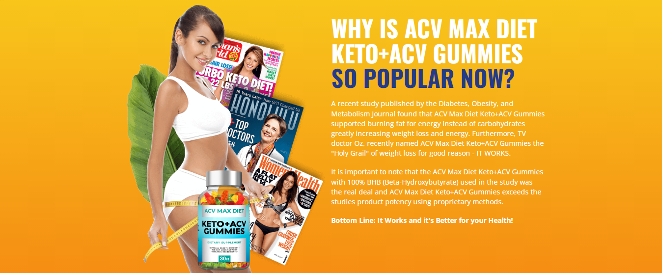 ACV Max Diet Keto+ACV Gummies 