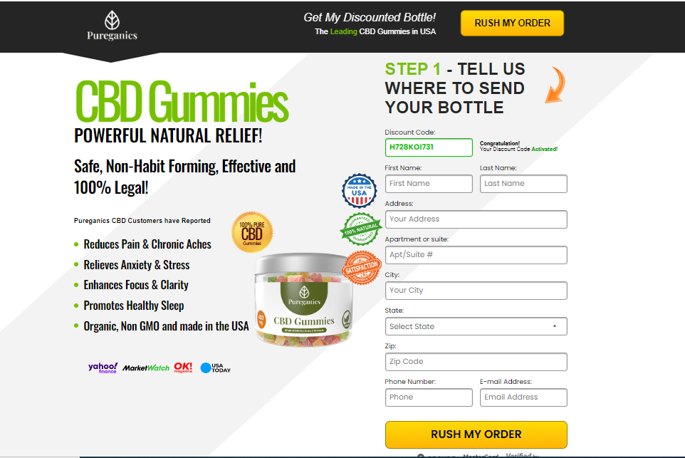 Pureganics CBD Gummies 