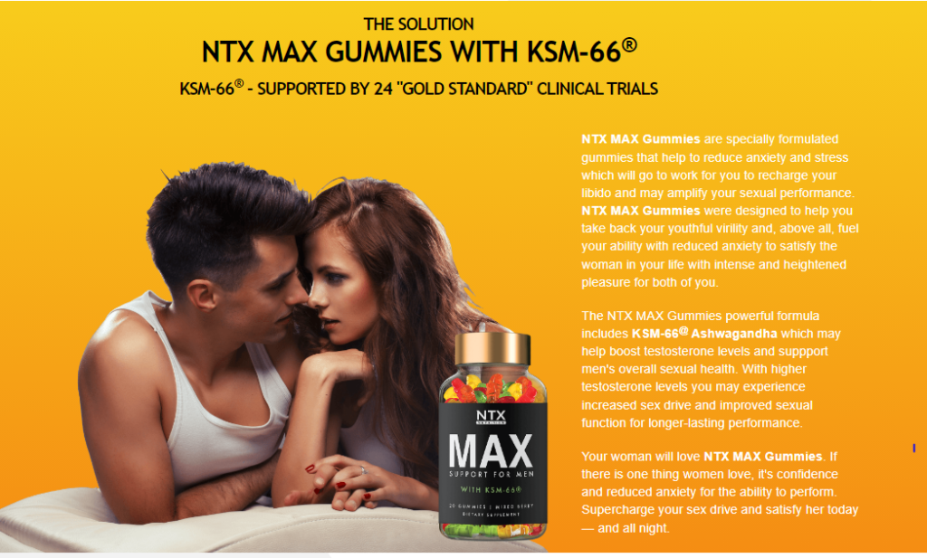 NTX Max Male Enhancement Gummies