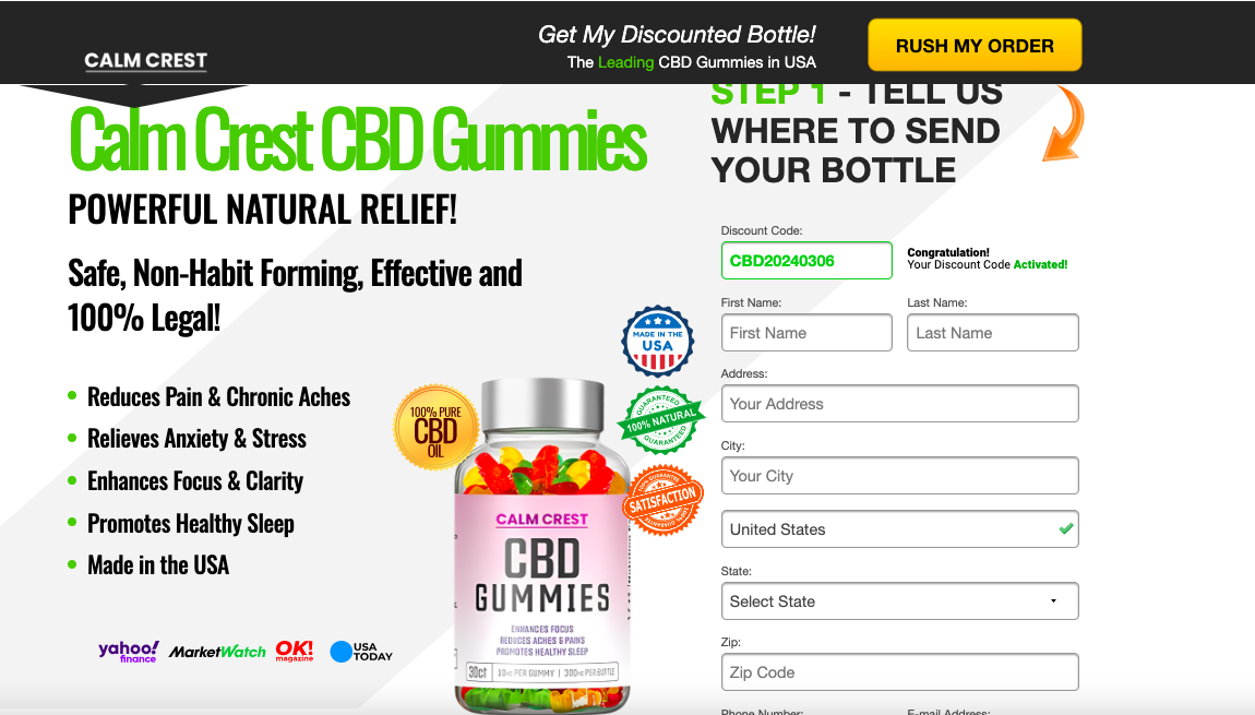 Calm Crest CBD Gummies